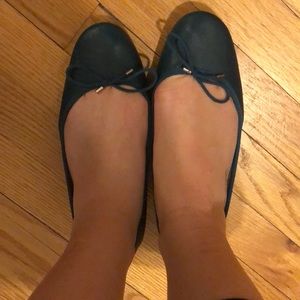 Teal Lands End ballet flats
